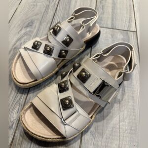 Etro Gladiator Leather Espadrille Dad Sandal